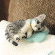 Japan Hamanaka Wool Needle Felting Kit - Grey Tabby Cat