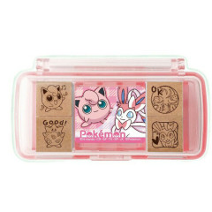 Japan Pokemon Mini Stamp Chop - Sylveon & Jigglypuff & Alcremie : Fairy Monsters