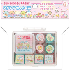 Japan San-X Stamp Chops Set (S) - Sumikko Gurashi : Exciting Tapioca Convenience Store Messages Glitter