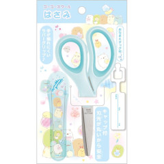 Japan San-X Scissors with Cap - Sumikko Gurashi : Balloon Blue