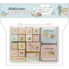 Japan San-X Stamp Chops Set (M) - Rilakkuma : New Basic Rilakkuma Messages