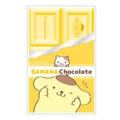 Japan Sanrio Vinyl Sticker - Pompompurin : Banana Chocolate Foil