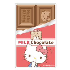 Japan Sanrio Vinyl Sticker - Hello Kitty : Milk Chocolate Foil