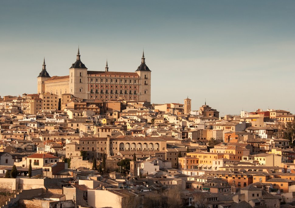 Toledo, with the Alcázar de Toledo perched atop the city