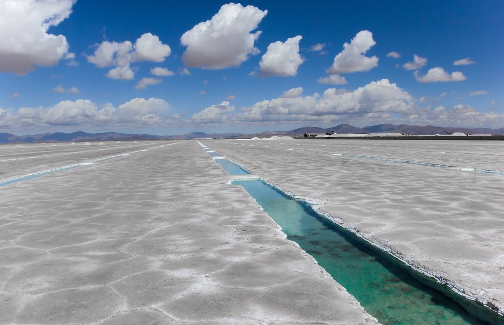 The salt flats in northwest Argentina