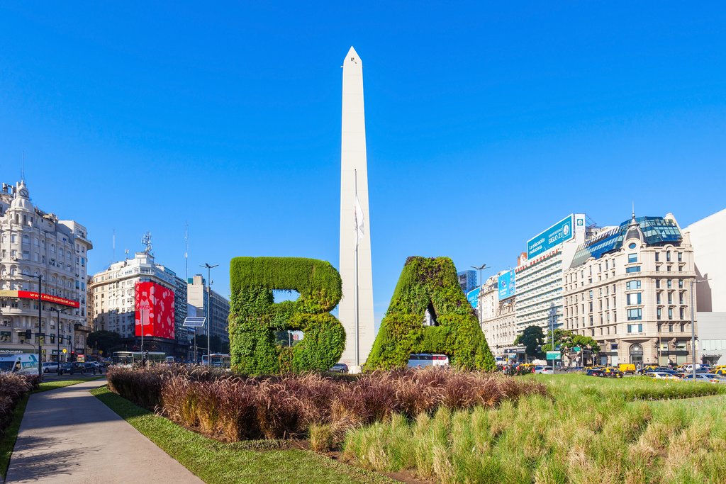 The Obelisco in Buenos Aires