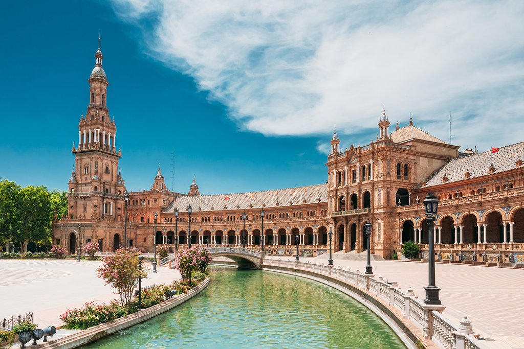 The Plaza de Espana, Seville