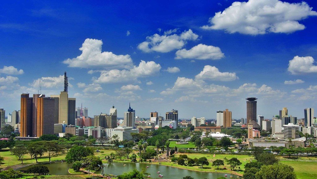 Aerial view of Nairobi