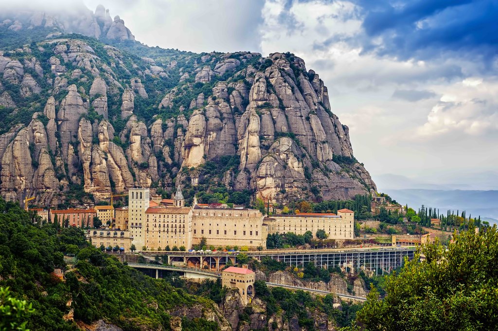 The monastery of Santa Maria de Montserrat