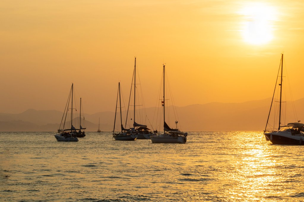 Sunset on the Lérins Islands