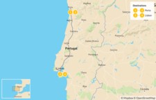 Map thumbnail of Explore Porto, Lisbon & Sintra - 5 Days