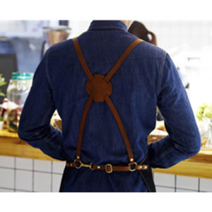 Black Blue Denim Bib Apron