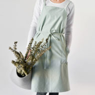 Green Blue Gray Cotton Apron