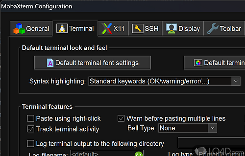 Free, and lightweight program featuring GNU/Linux commands - Screenshot of MobaXterm