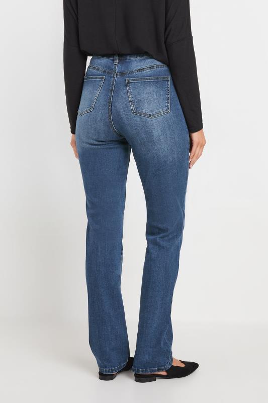 LTS PREMIUM Tall Womens Mid Blue IVY Stretch Straight Leg Jeans | Long Tall Sally 4