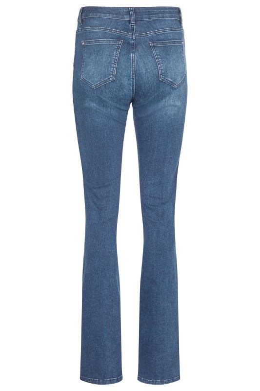 LTS PREMIUM Tall Womens Mid Blue IVY Stretch Straight Leg Jeans | Long Tall Sally 7