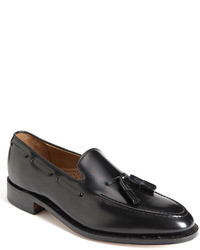 Black Leather Tassel Loafers