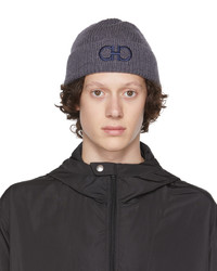 Salvatore Ferragamo Gray Wool Beanie