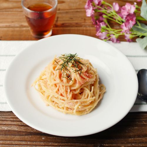 ワンパン！たらこクリームパスタ【すぐ麺】