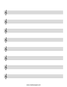 Printable Staff Paper