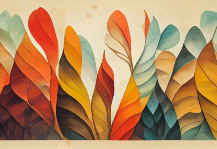 Autumn Breeze Botanical Wallpaper Mural for Wall