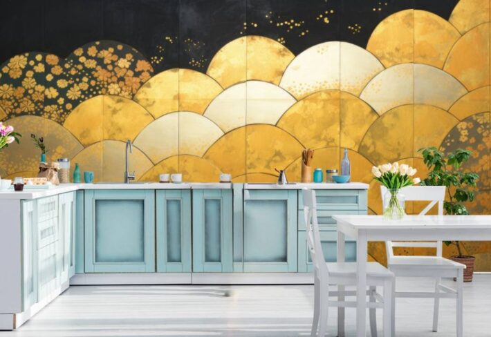 Japanese Style Wallpaper Mural for Dinning Room