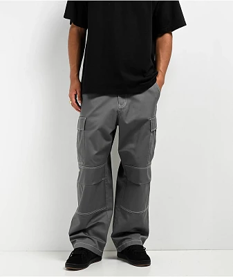 Empyre Ultra Loose Grey Cargo Skate Pants