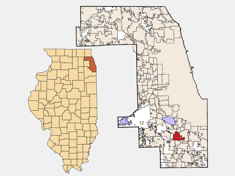 Markham locator map