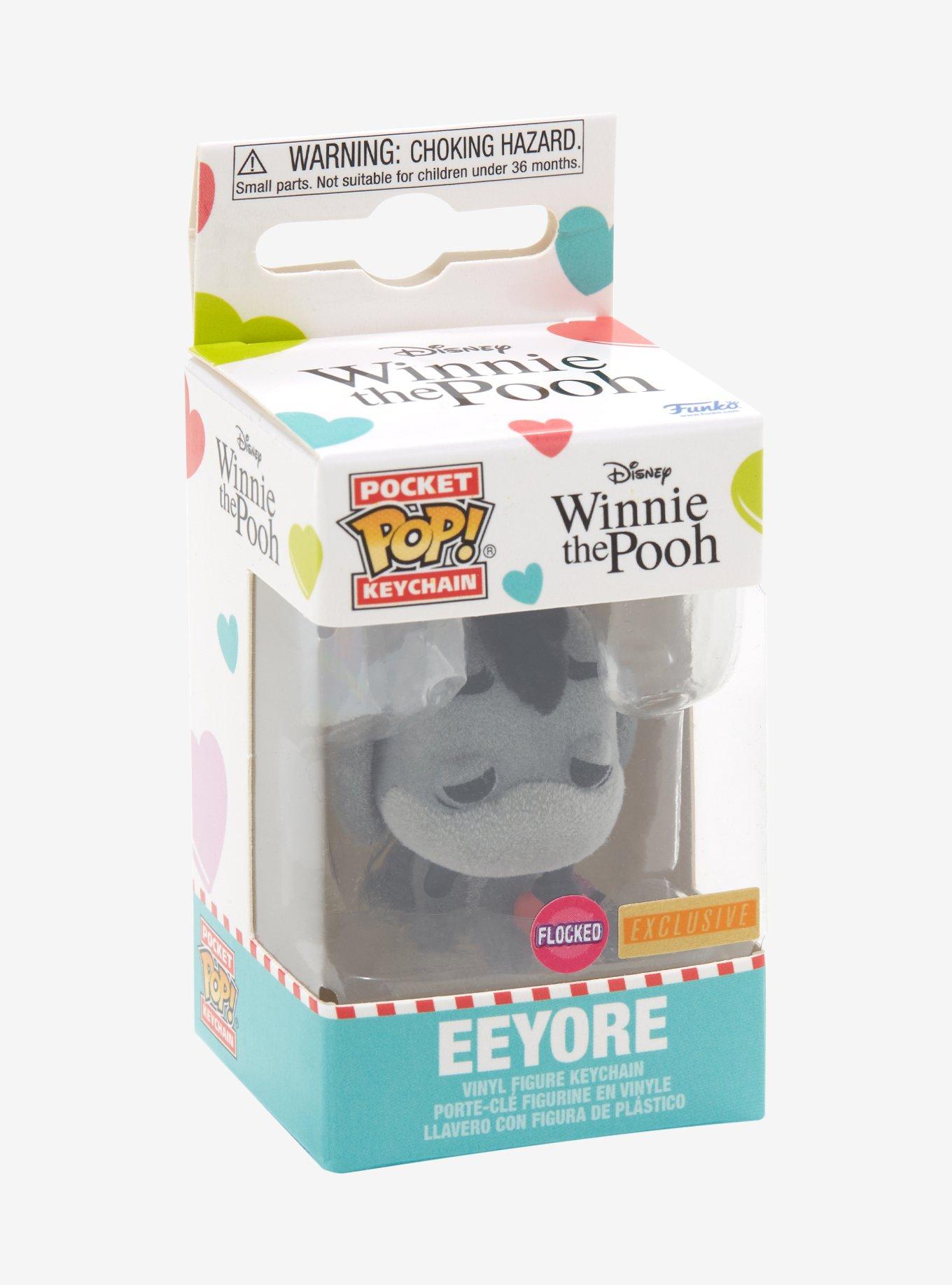 Funko Pocket Pop! Disney Winnie the Pooh Eeyore (Flocked) Vinyl Keychain - BoxLunch Exclusive , , hi-res