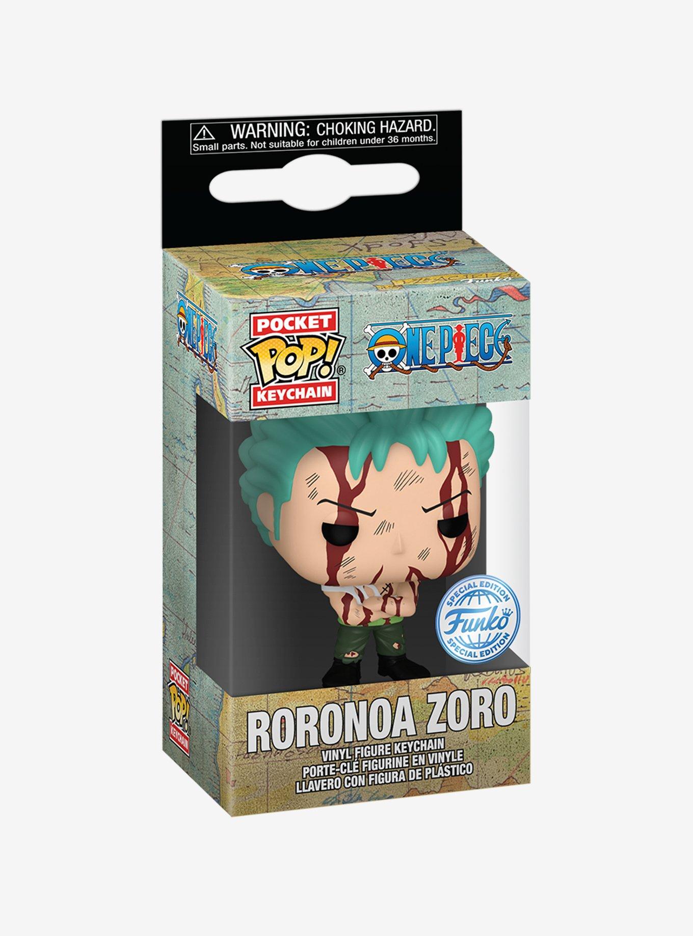 Funko Pocket Pop! One Piece Roronoa Zoro Vinyl Keychain - BoxLunch Exclusive, , hi-res