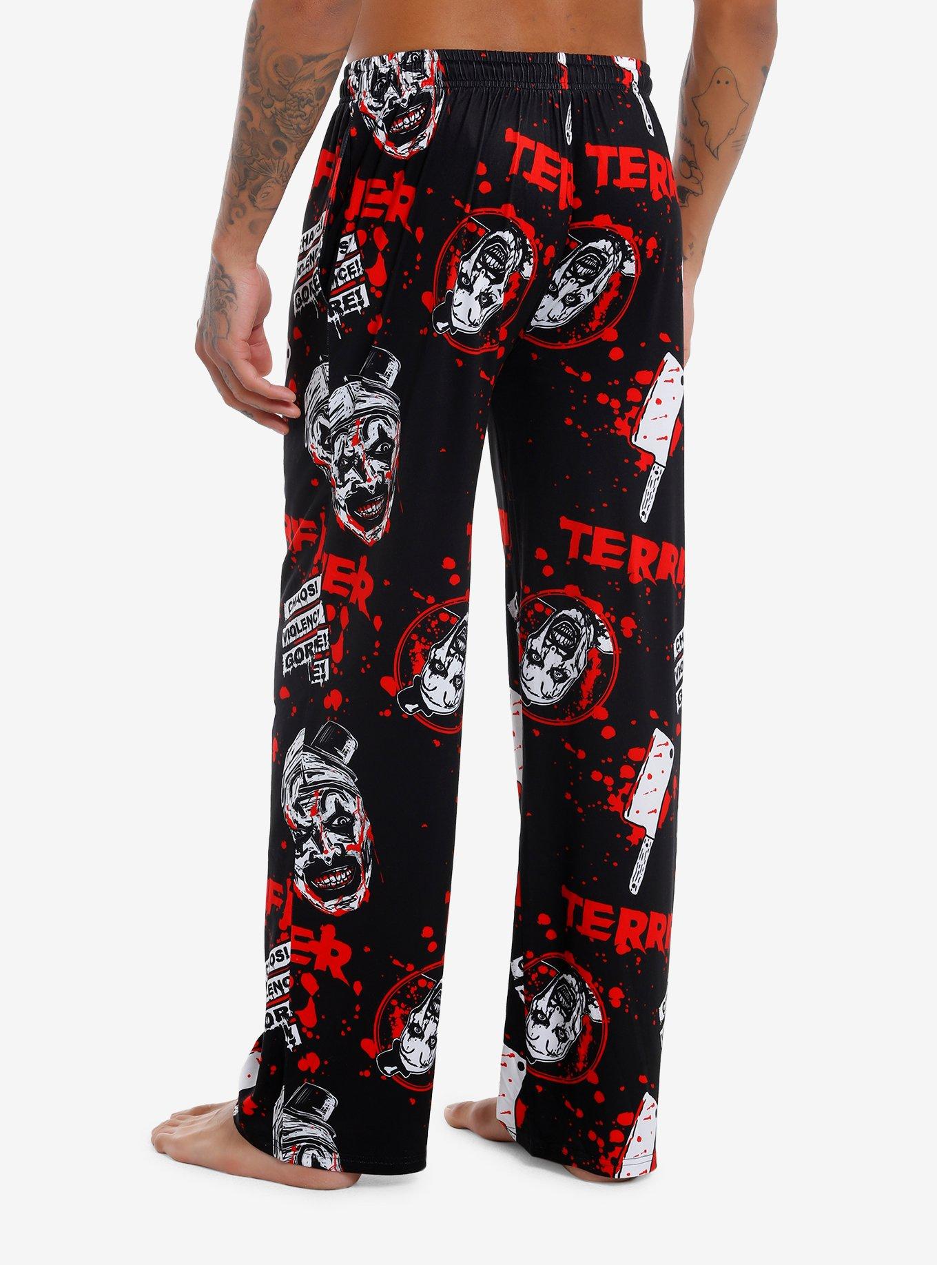 Terrifier Art Splatter Pajama Pants, , hi-res