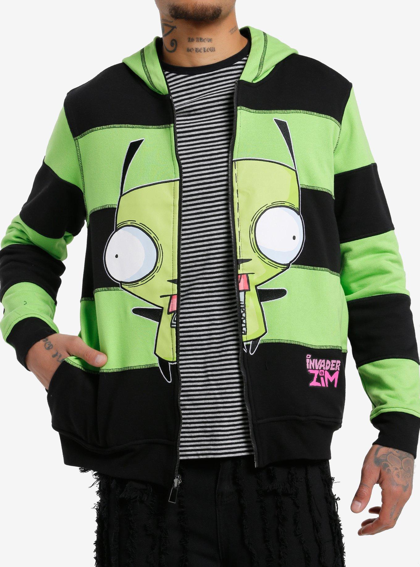 Invader Zim Stripe Reversible Hoodie, , hi-res