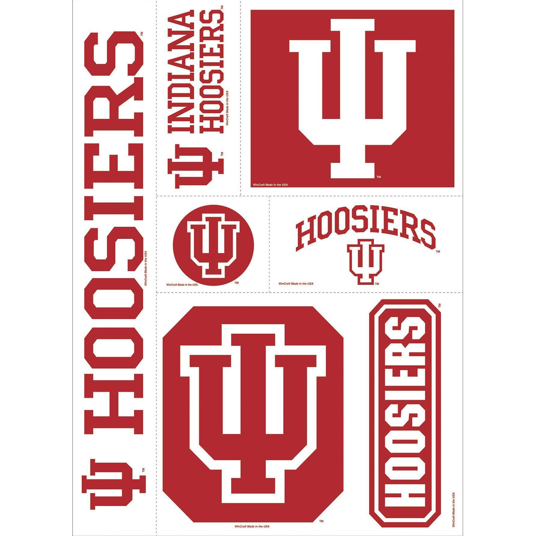 Indiana Hoosiers Decals 5ct