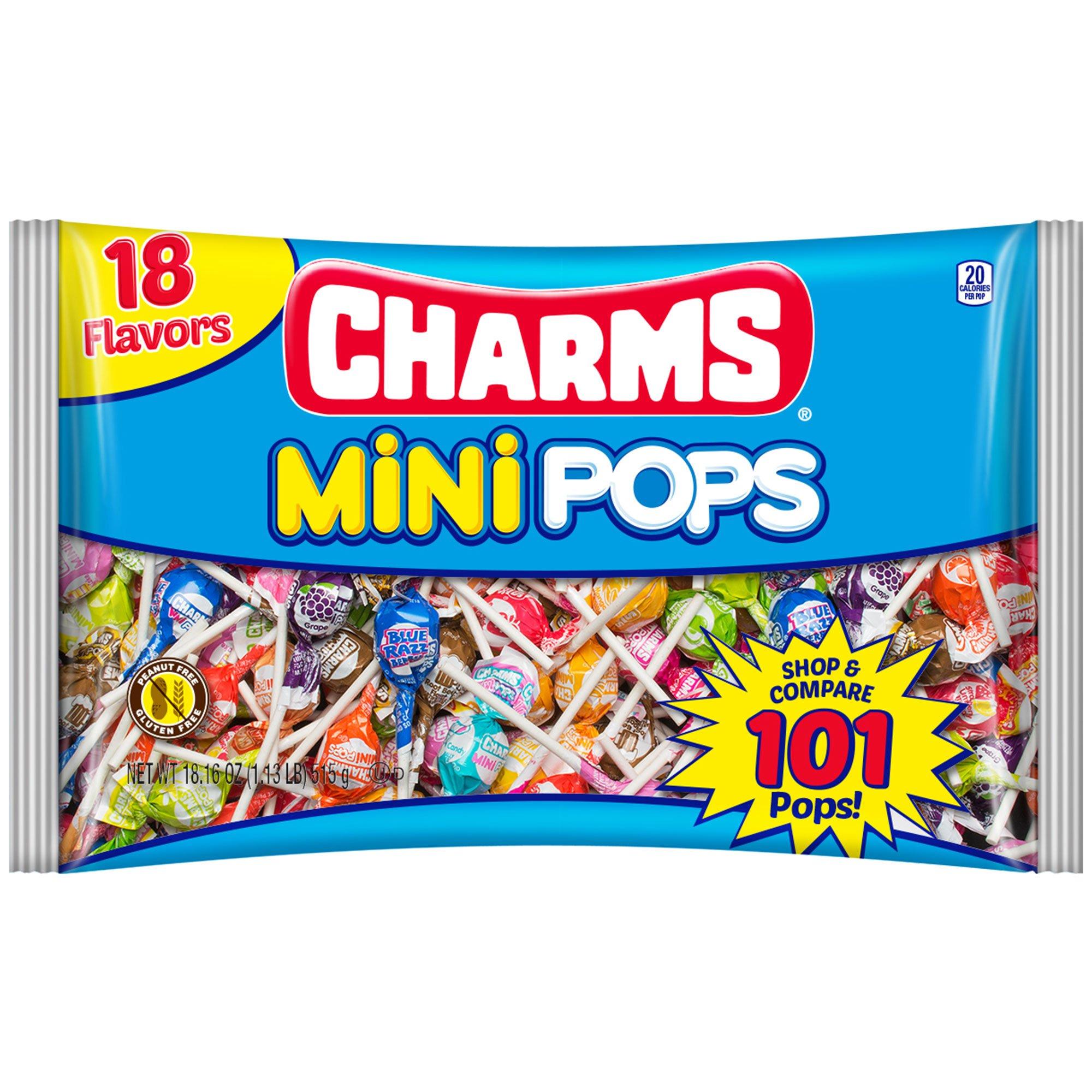 Charms Mini Pops Bag, 101pc - 18 Flavors