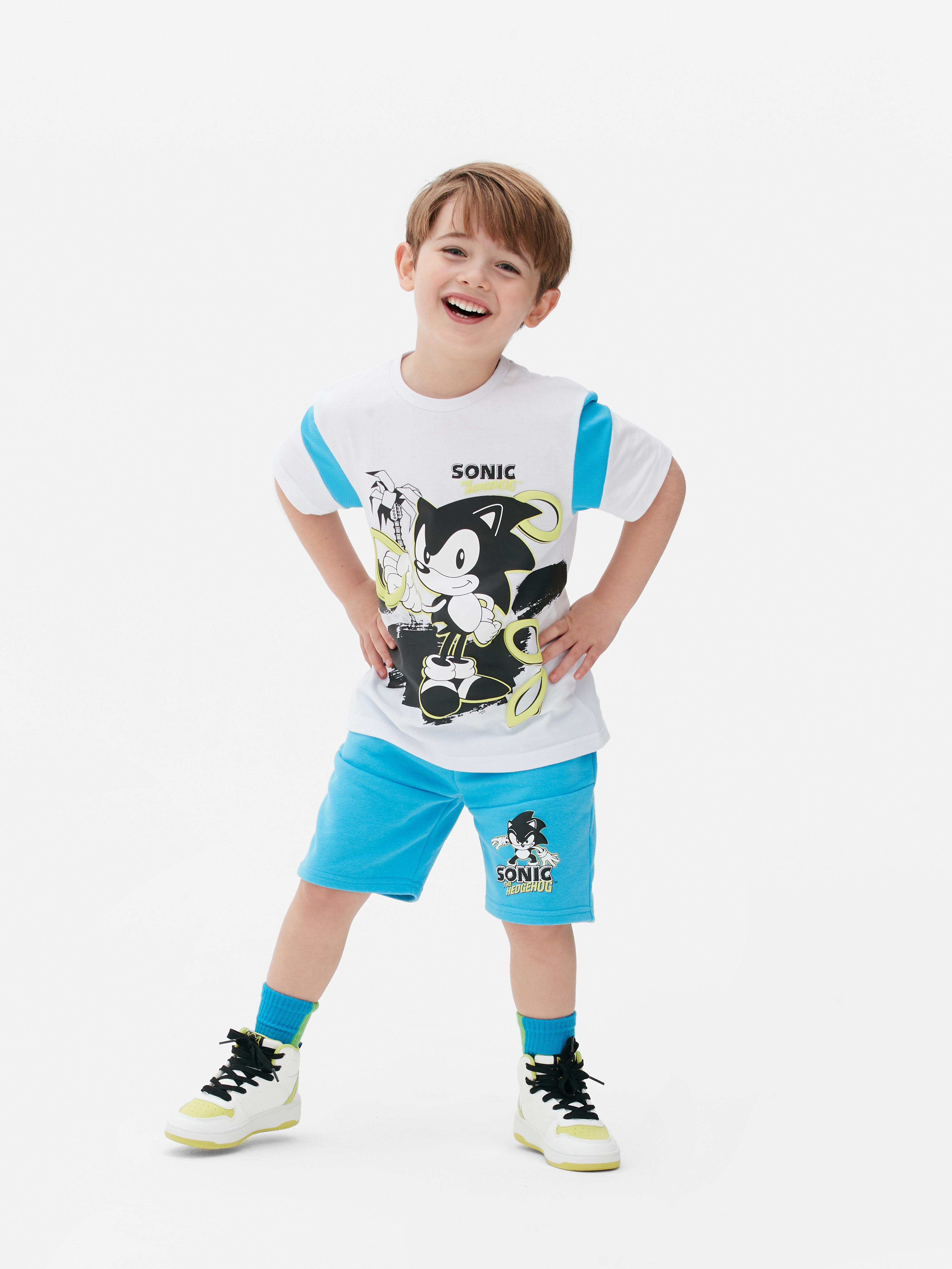 Boys White Sonic The Hedgehog T-shirt And Shorts Set | Penneys