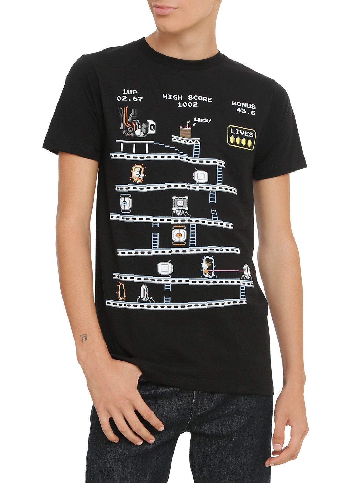 Portal Arcade Game T-Shirt, BLACK, hi-res