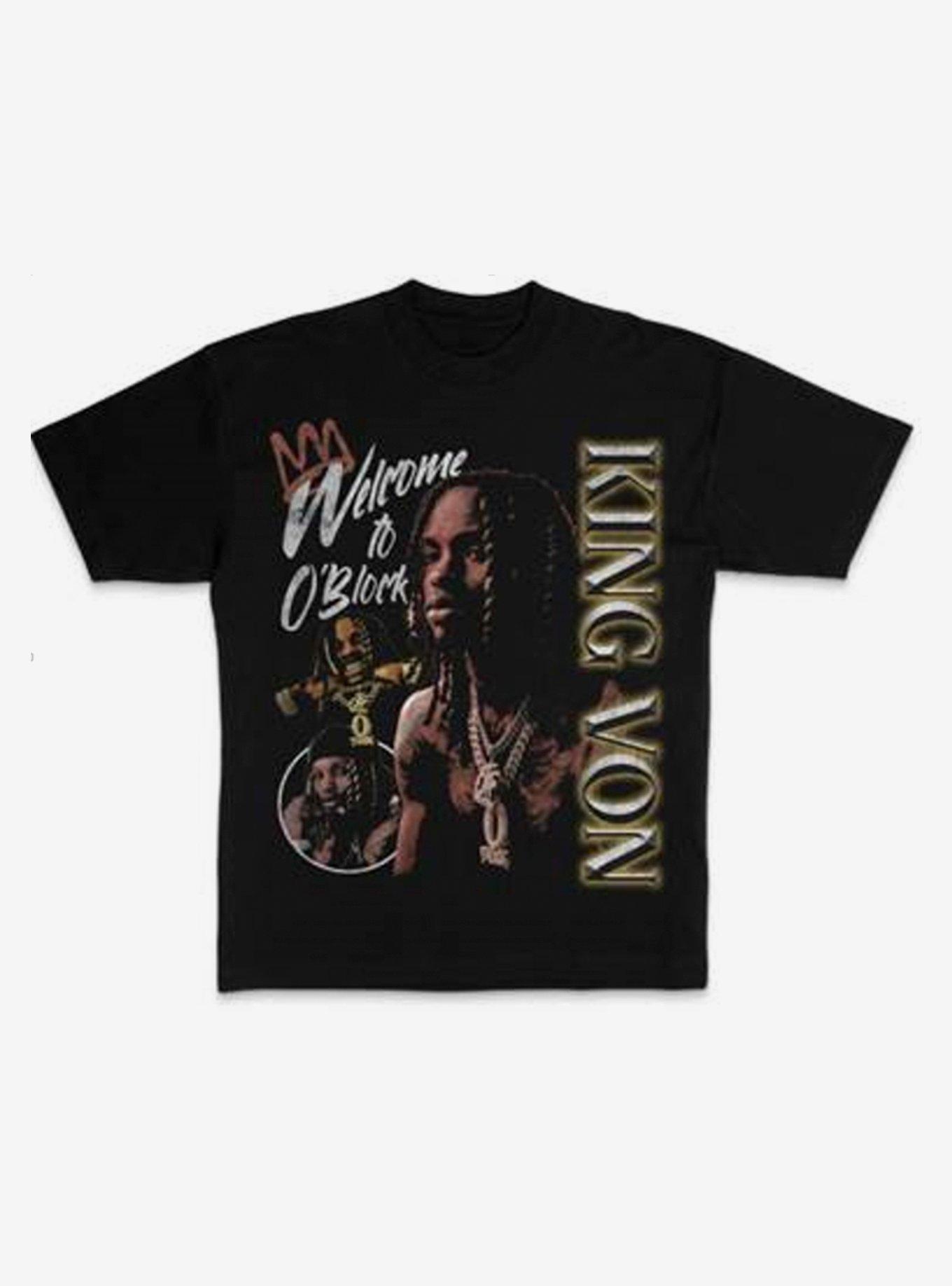 King Von Welcome To O'Block T-Shirt, BLACK, hi-res