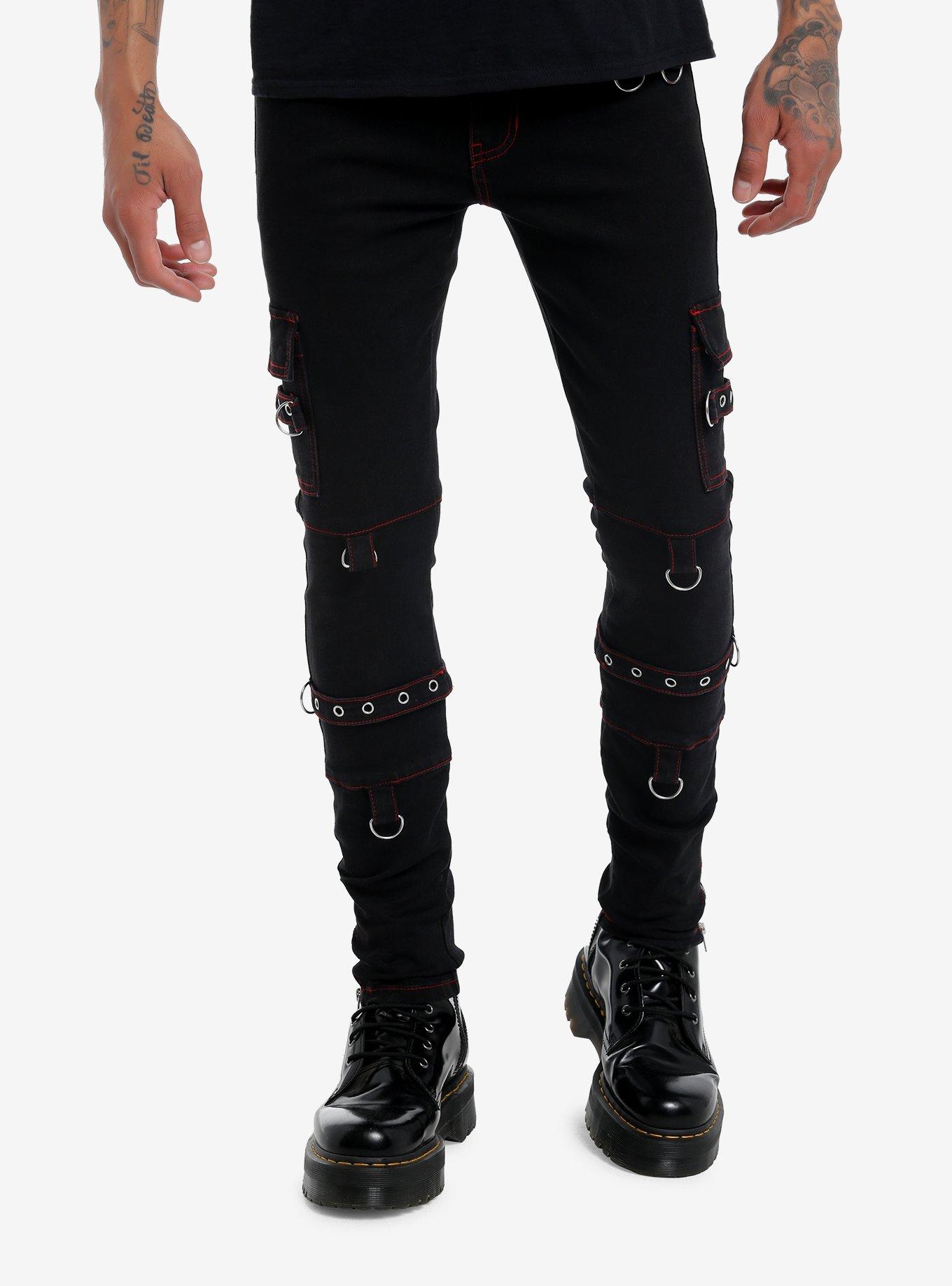 HT Denim Red Stitch & Grommet Black Stinger Jeans