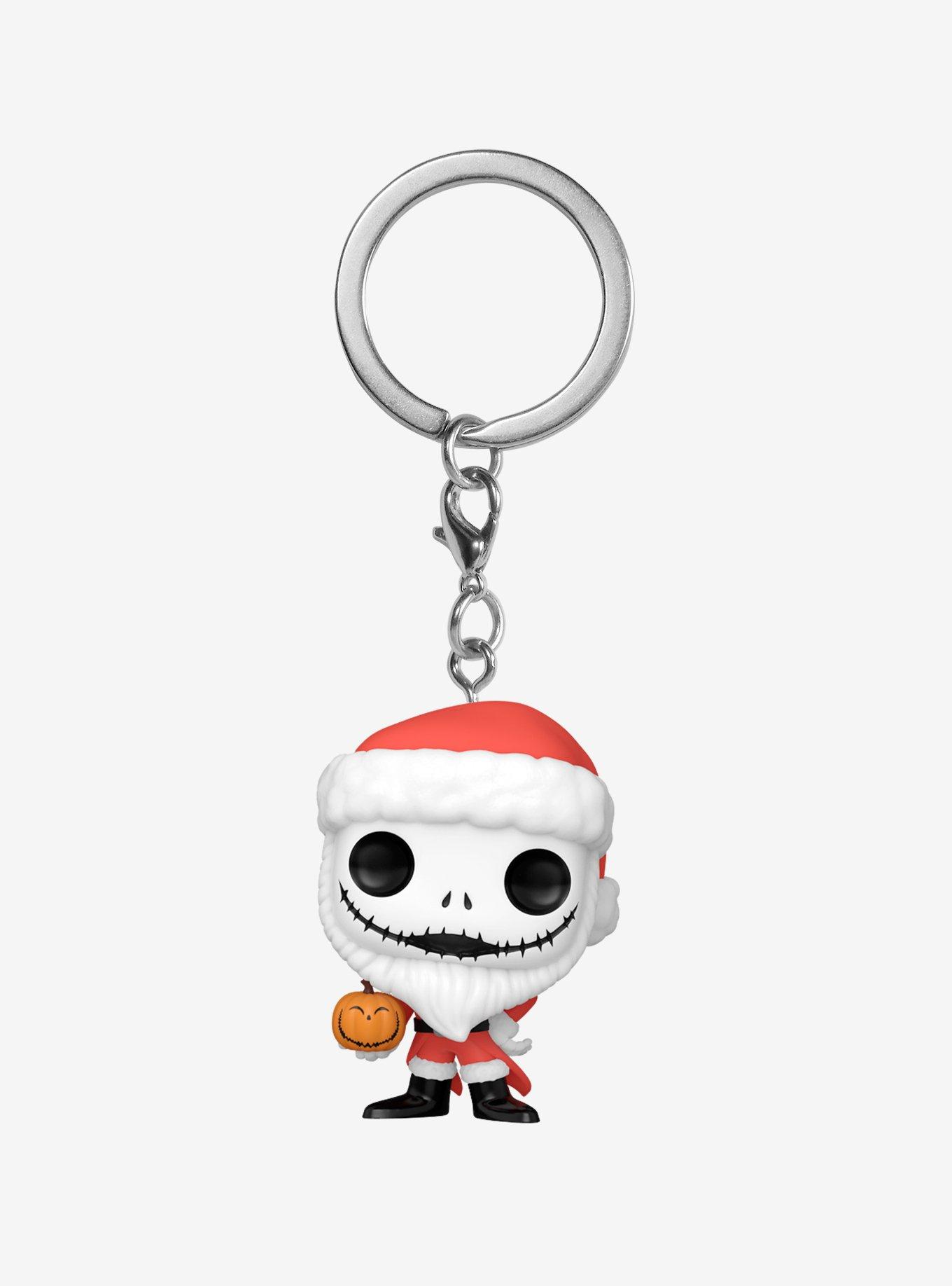 Funko Pocket Pop! Disney The Nightmare Before Christmas Santa Jack Vinyl Keychain - BoxLunch Exclusive, , hi-res