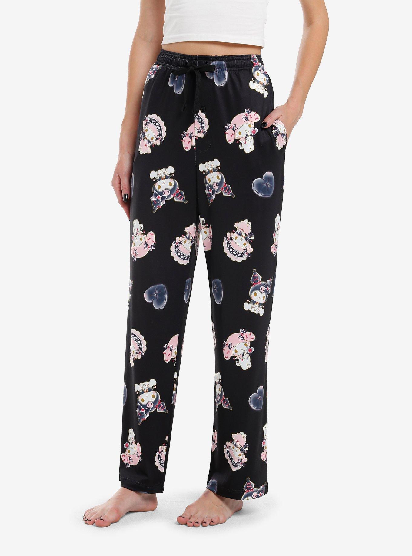 My Melody & Kuromi Cute Party Pajama Pants, , hi-res