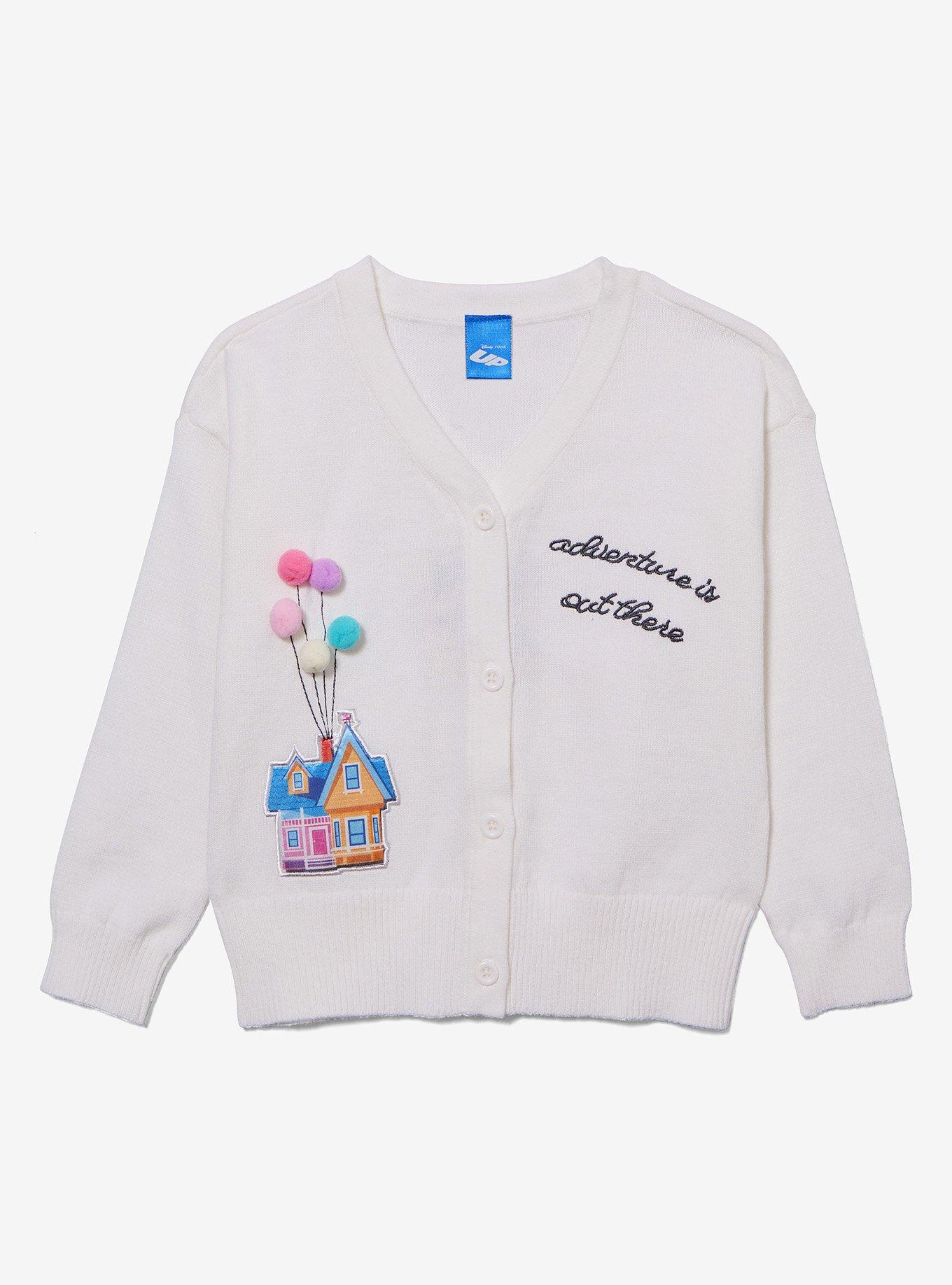 Disney Pixar Up Balloon House Pom Pom Toddler Cardigan