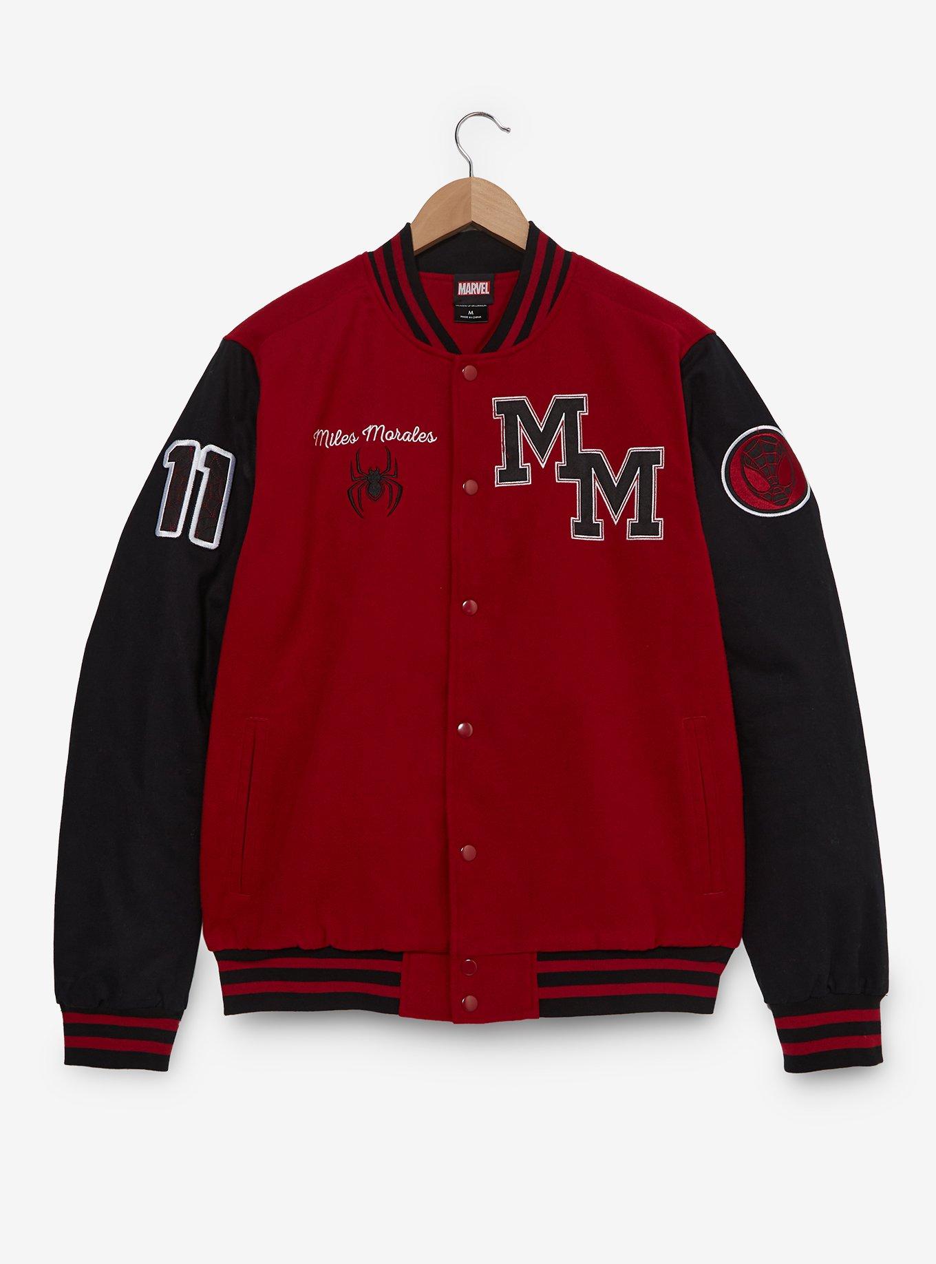 Marvel Spider-Man: Into the Spider-Verse Miles Morales Varsity Jacket - BoxLunch Exclusive