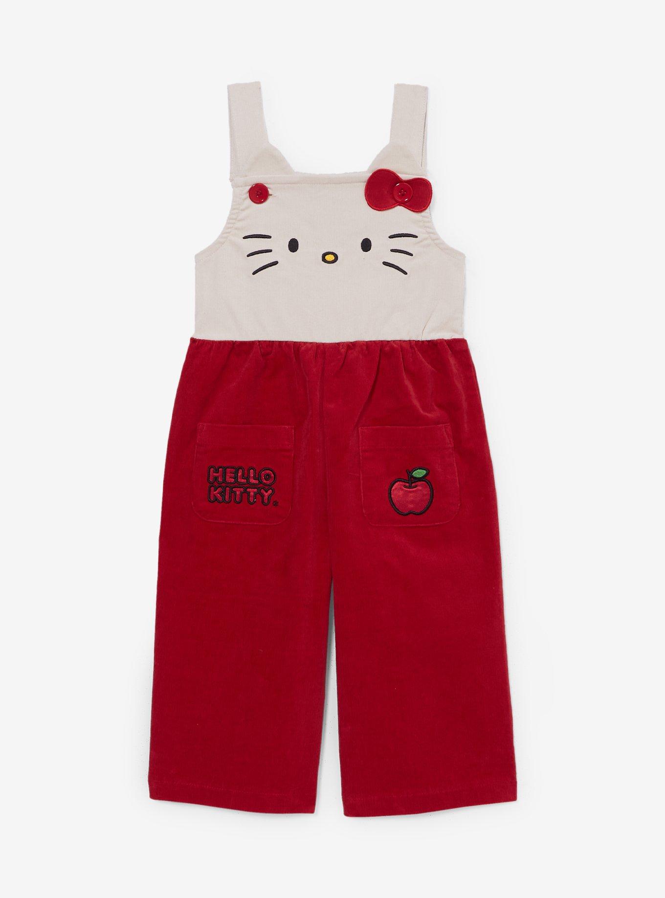 Sanrio Hello Kitty Figural Corduroy Toddler Overalls - BoxLunch Exclusive