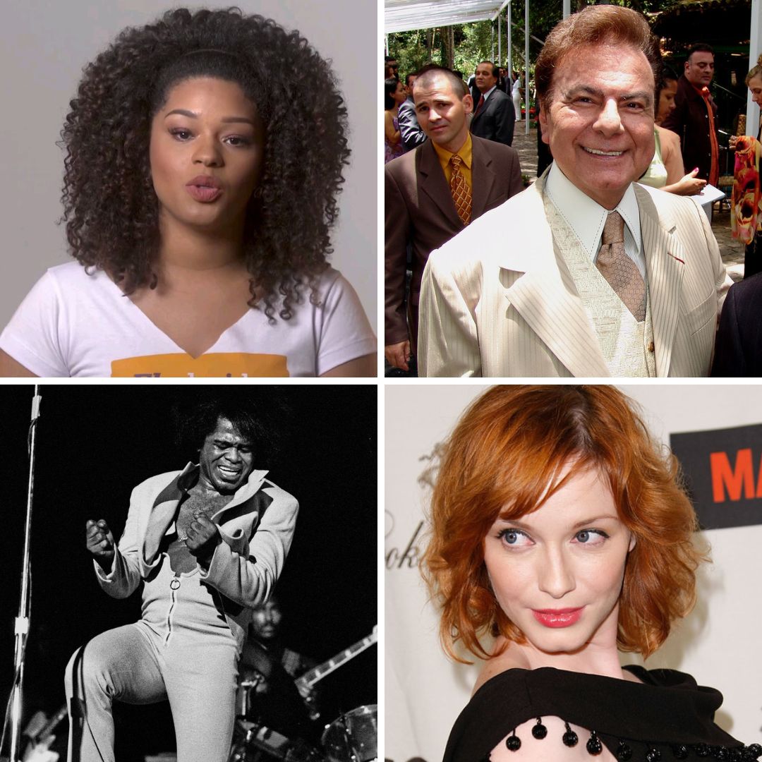 Gride das fotos de Juliana Alves, Christina Hendricks, Agnaldo Rayol e James Brown - 3 de maio