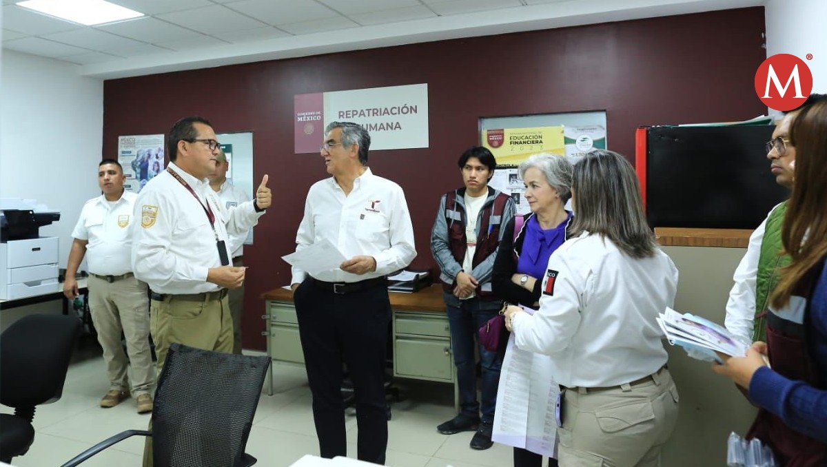 Américo Villarreal supervisa centro de repatriación en Reynosa