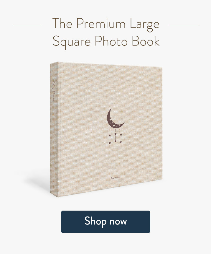 Premium Large Square Photo Album with designer cover.