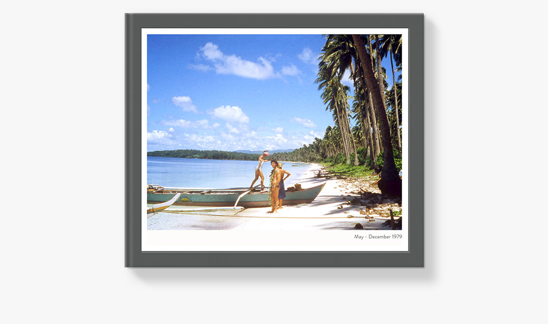 Classic Photo Book with travel image on the cover