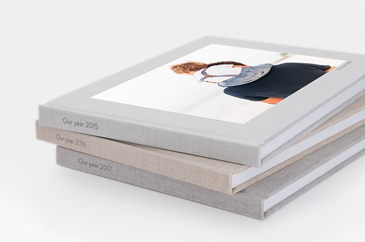 Three Premium Photo Books stacked