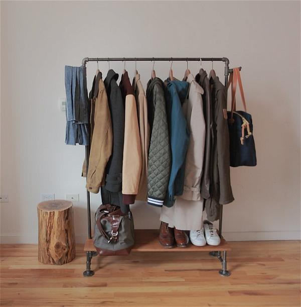 Industrial Coat organizer