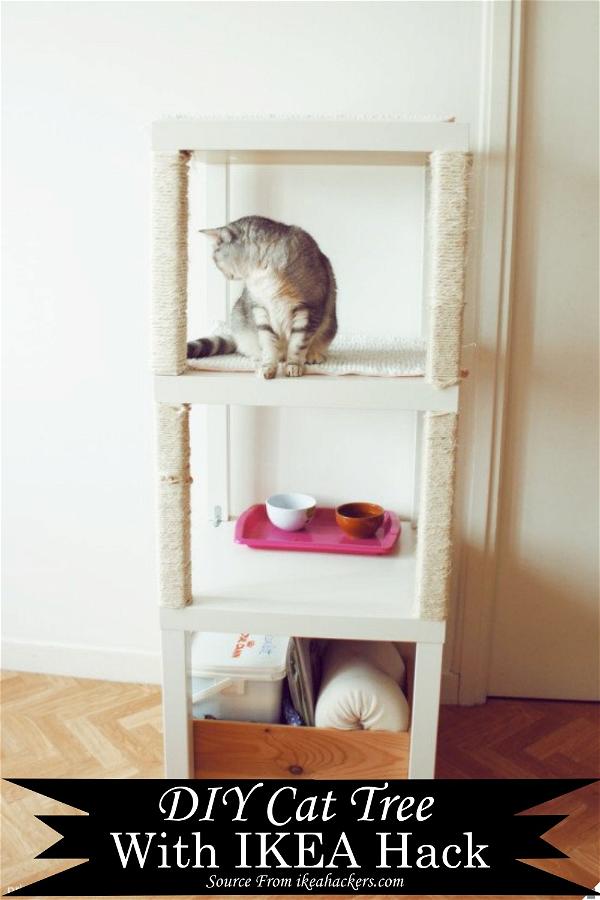 DIY Cat Tree With IKEA Hack